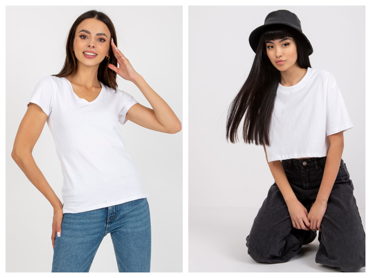 White t-shirt basic – the basis of any fashionable look