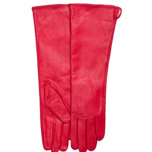 Wholesale Red eco leather long gloves