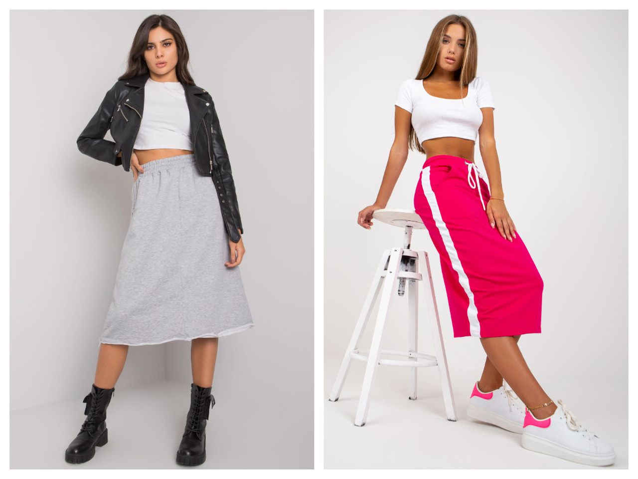 Basic skirt on top in the autumn-winter season