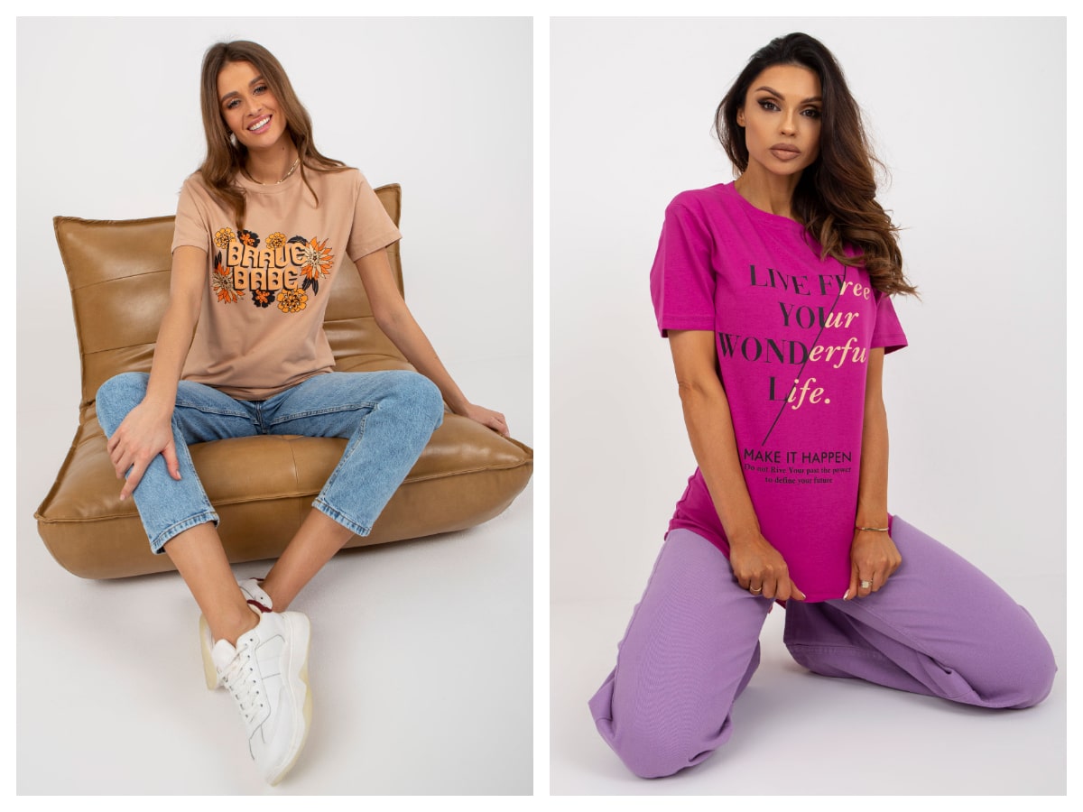 Women’s T-shirts with a print – unique models for the new season