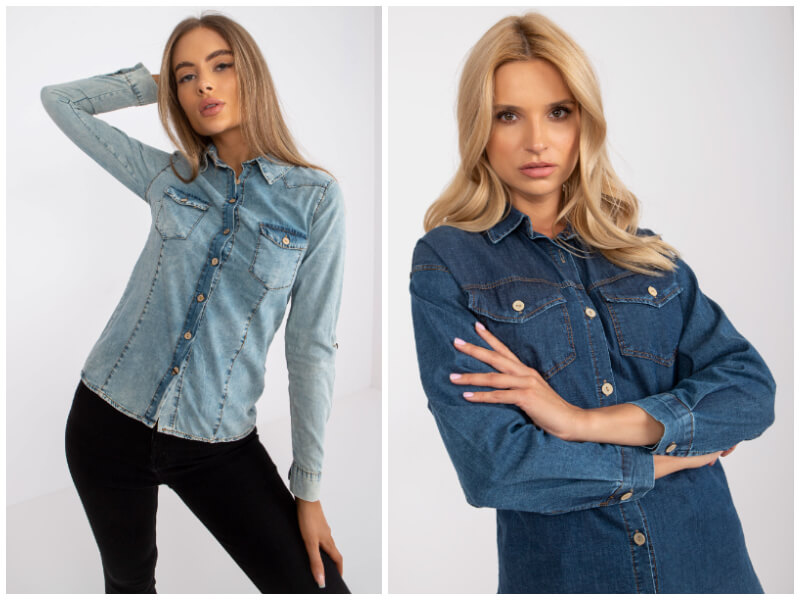 Women’s denim shirt – irreplaceable in casual looks