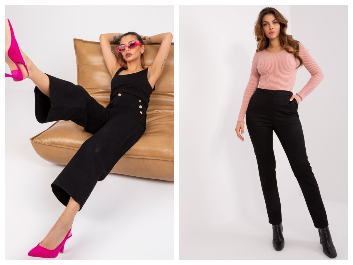 Women’s black pants – for the office and for the evening