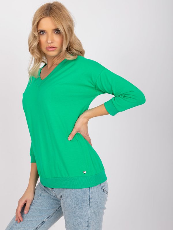 Wholesale Green blouse basic Olive