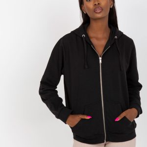 Wholesale Black basic cardigan hoodie