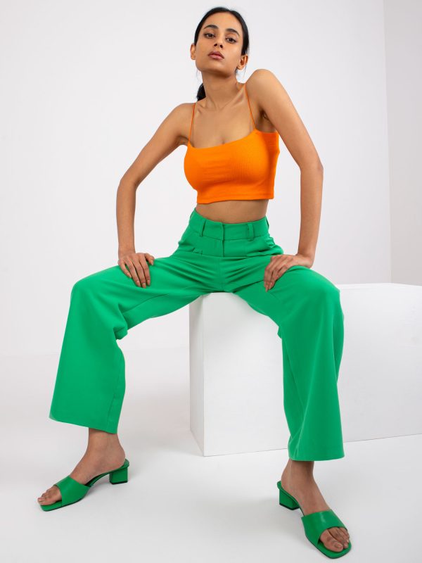 Wholesale Orange crop top with stripes Aria RUE PARIS