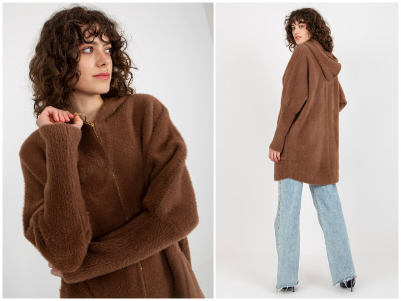 Alpaca with a hood – a coat full of sporty style