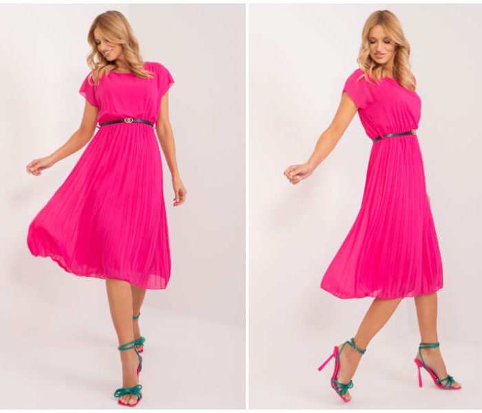 Fuchsia dress – attract attention with spring styling