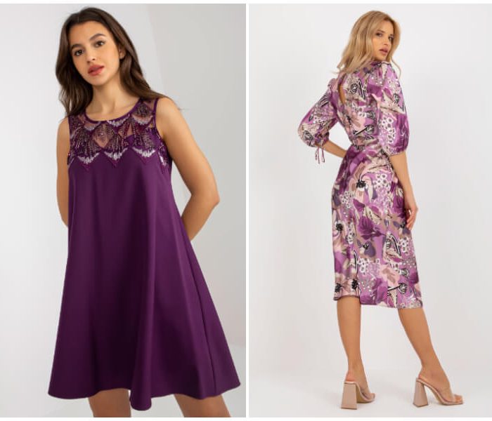 Purple dress – bet on an unobvious color