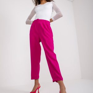 Wholesale Fuchsia women's suit pants with pockets RUE PARIS