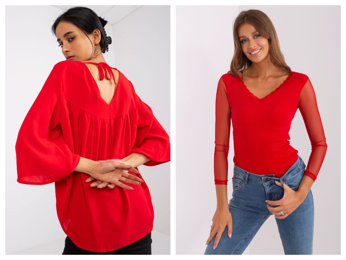 Red women’s blouse – a classic with character