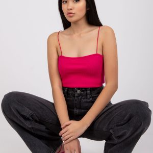 Wholesale Fuchsia ribbed top with straps Ottawa RUE PARIS