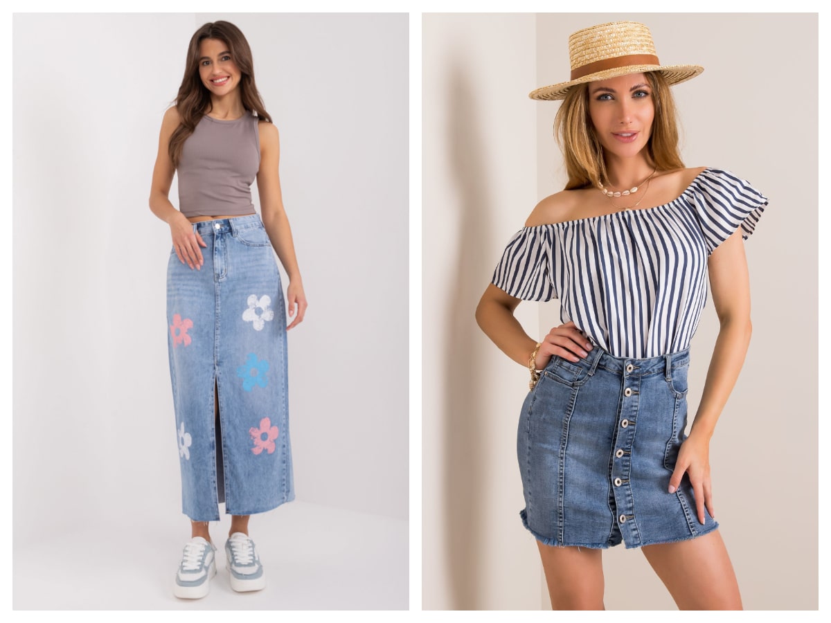 Denim skirt – meet interesting models