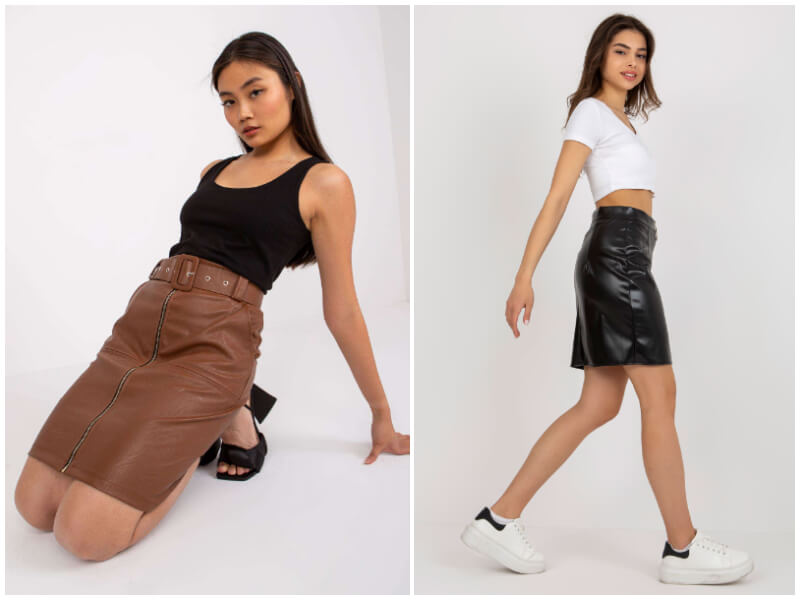 Skirt made of eco-leather – new trends for your store