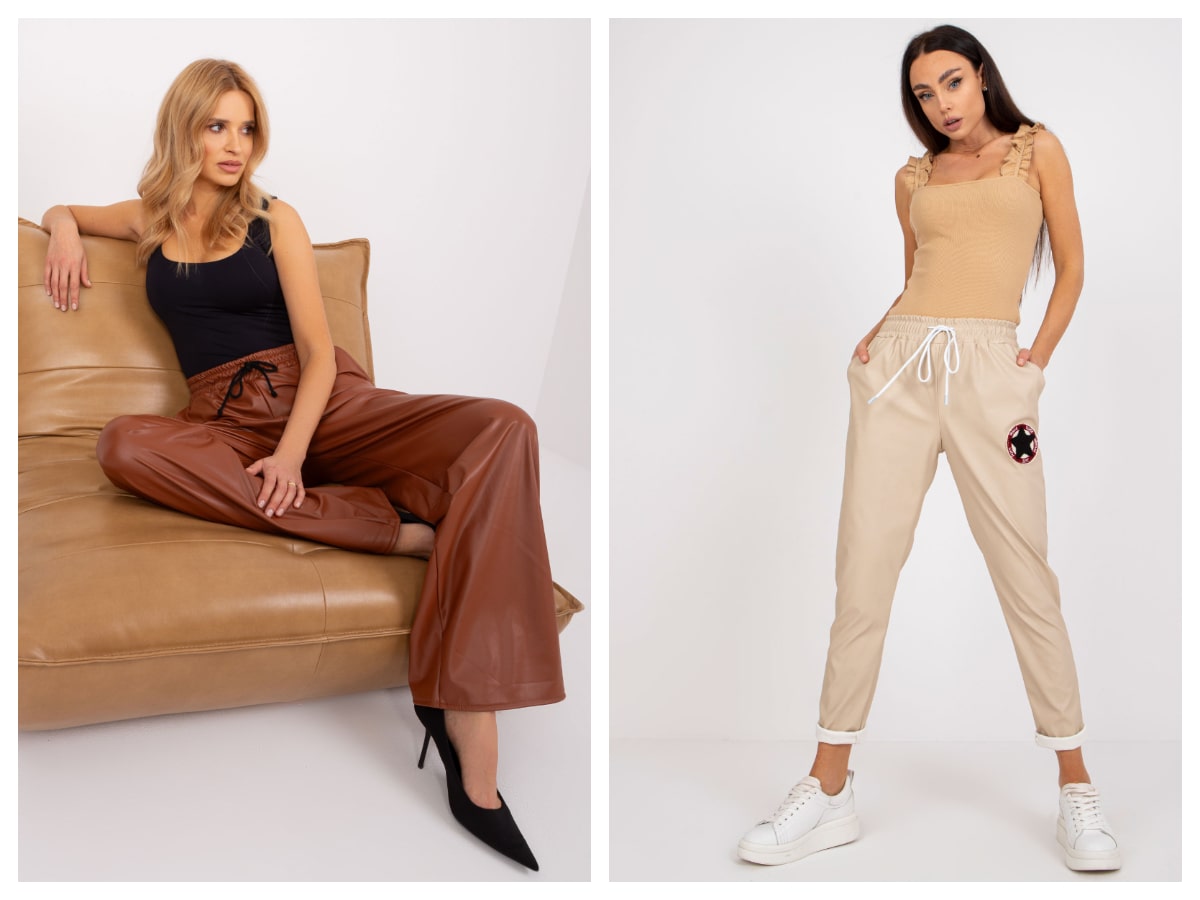 Pants made of eco-leather – how to stylize them interestingly?