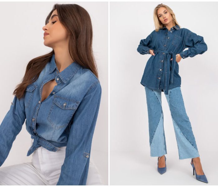 Women’s denim shirt – discover fashionable models from wholesale