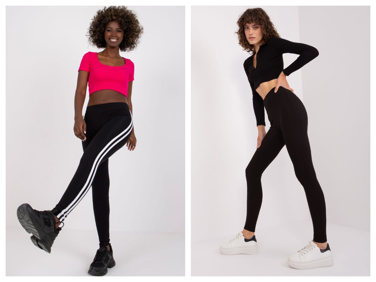 Classic black women’s basic leggings – the basis in any wardrobe