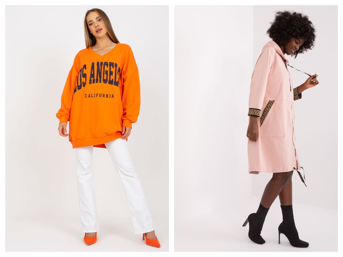 Long sweatshirts – fashion hit of the season