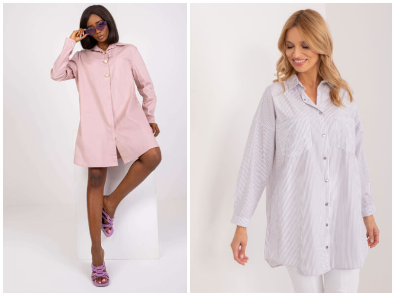 Long women’s shirt in looks – how to wear it fashionably?