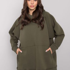 Wholesale Khaki kangaroo sweatshirt for women Selita