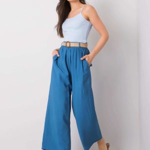 Wholesale Blue wide pants Isbel RUE PARIS