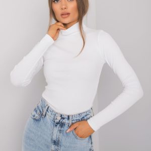 Wholesale White striped turtleneck blouse Elisee RUE PARIS