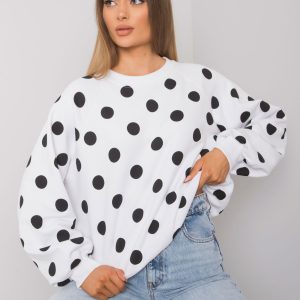 Wholesale Leora white and black sweatshirt