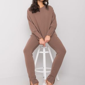 Wholesale Brown two-piece women's set Shanisse RUE PARIS