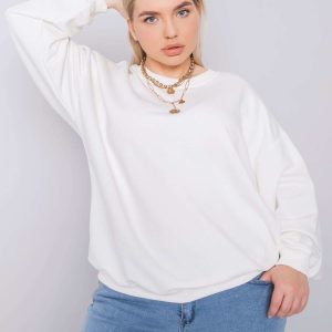 Wholesale Ecru plus size sweatshirt Mischa