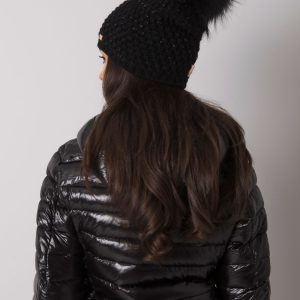 Wholesale Black Winter Hat with Tassel