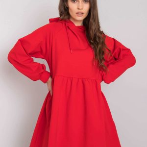 Wholesale Red dress with hood Sidorela RUE PARIS