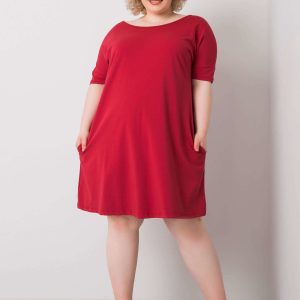 Wholesale Burgundy Bellamy Plus Size Dress