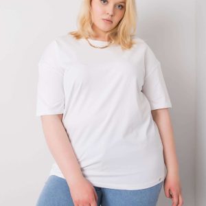 Wholesale White t-shirt plus size Gaia