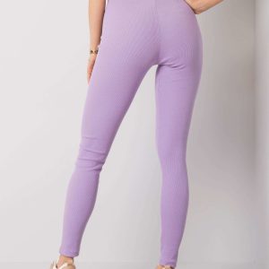 Wholesale Light Purple Vesper Ribbed Leggings