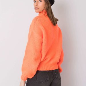 Wholesale Fluo orange sweater Ariana