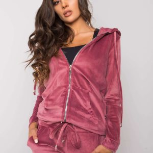 Wholesale Dirty pink velour set Roxe RUE PARIS