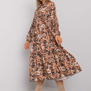 Wholesale Skye RUE PARIS Floral Dress Light Brown