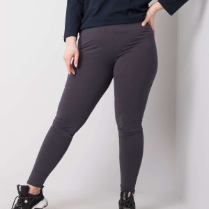 Wholesale Phoebe Graphite Plus Size Cotton Leggings