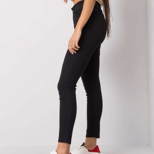 Wholesale Black denim pants Ava RUE PARIS