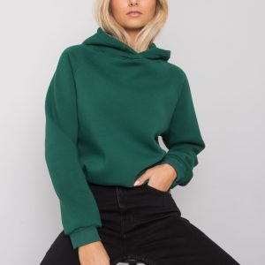 Wholesale Dark green sweatshirt Nicole