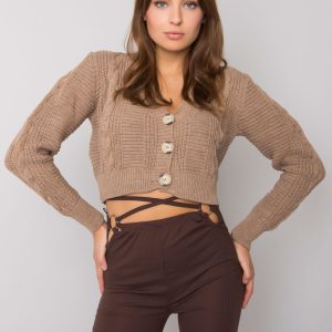 Wholesale Aristide RUE PARIS dark beige cardigan