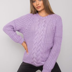 Wholesale Purple sweater with braids Jacksonville RUE PARIS