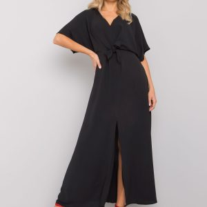 Wholesale Bethany RUE PARIS black slit dress