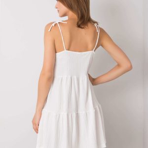 Wholesale White Ruffle Dress Manon RUE PARIS