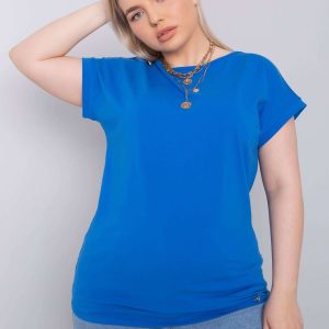 Wholesale Dark Blue Plus Size Casual T-Shirt Leanne