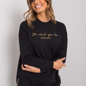 Wholesale Black tunic with inscription Bradenton RUE PARIS