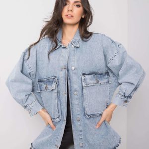 Wholesale Betsy RUE PARIS light blue denim shirt