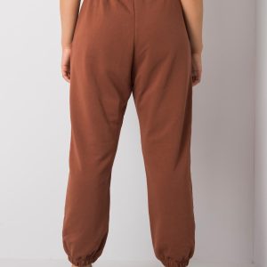 Wholesale Brown plus size basic Ainhoa sweatpants