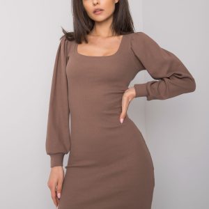 Wholesale Brown fitted dress Shantaya RUE PARIS