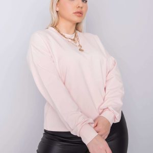 Wholesale Pale pink plus size sweatshirt Florentia