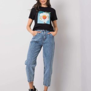 Wholesale Blue mom jeans Hazel RUE PARIS